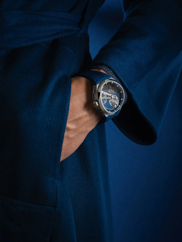 Balancier Convexe S2 Blue Edition | 41.5mm, Titanium Case, Rubber Strap
