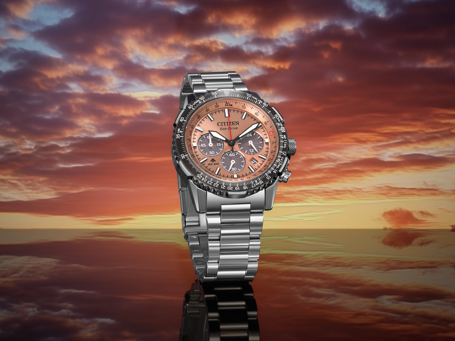 Citizen Navihawk Steel 40 mm Eco Drive