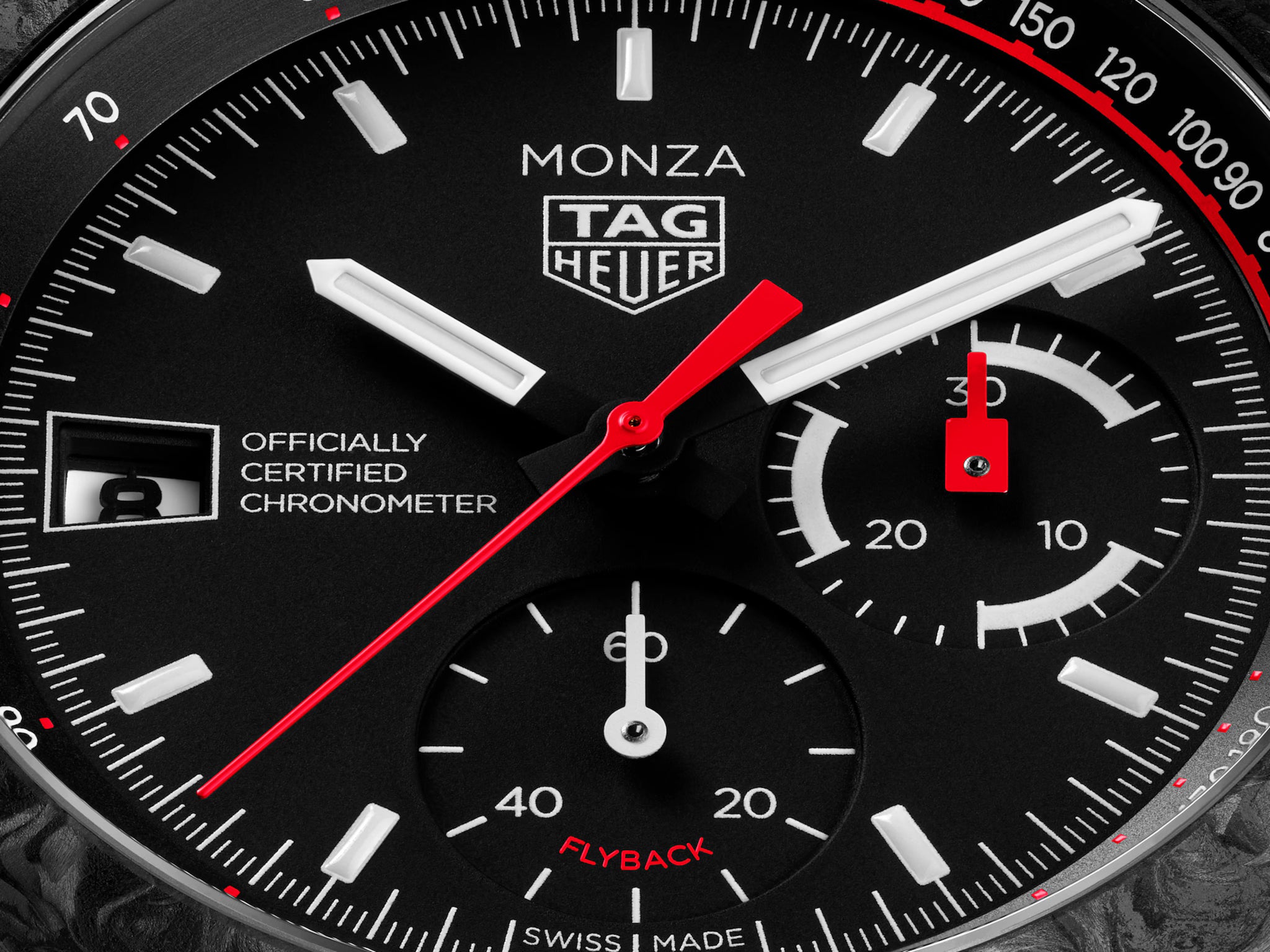 Monza Flyback Chronograph Limited Edition | 42mm, Carbon, Men's Watch