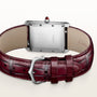 Tank Louis | 28mm, Burgundy Semi-matte Alligator Leather Strap