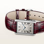 Tank Louis | 28mm, Burgundy Semi-matte Alligator Leather Strap