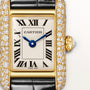 Tank Louis | 16.5mm, 18K Yellow Gold, Alligator Leather Strap