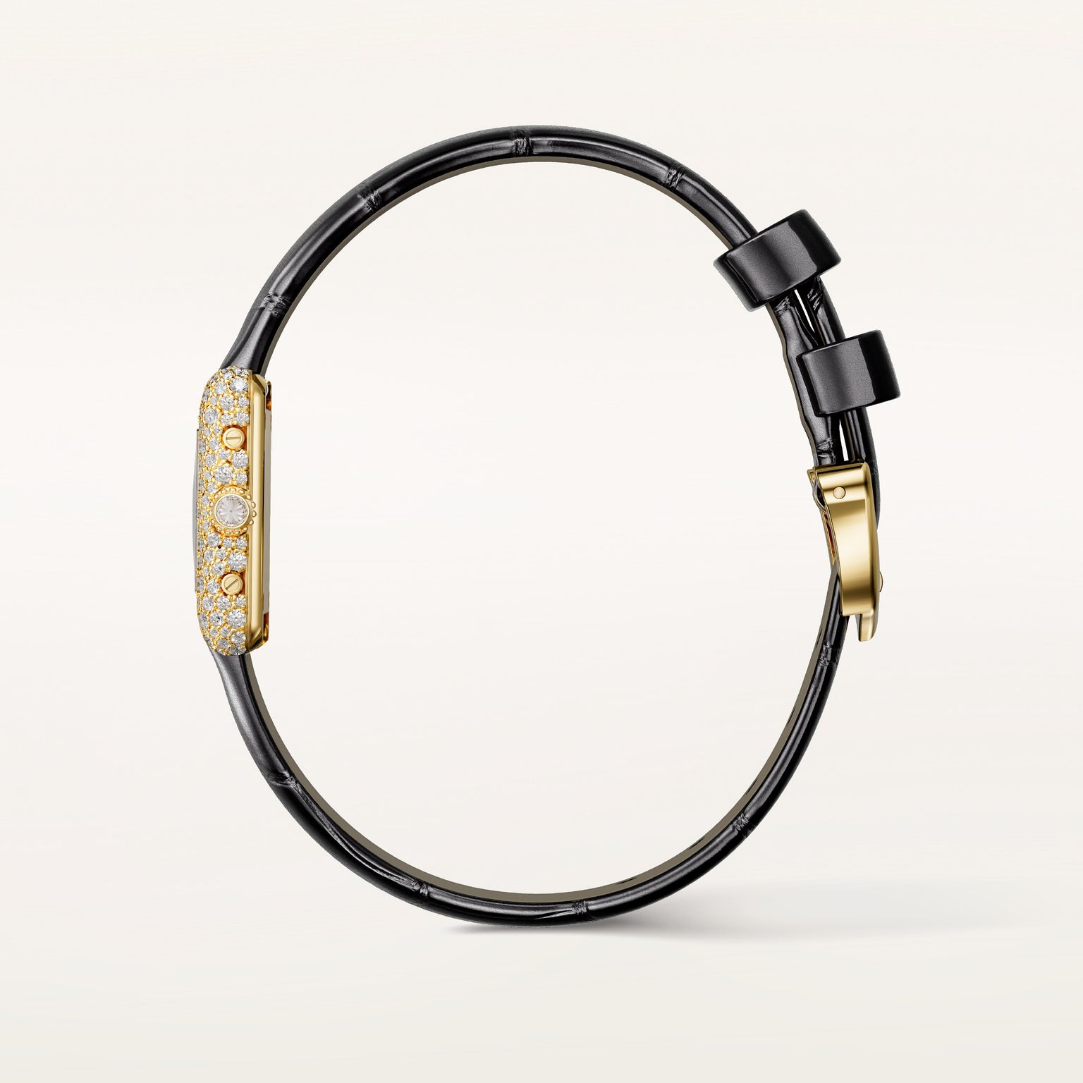 Tank Louis | 16.5mm, 18K Yellow Gold, Alligator Leather Strap