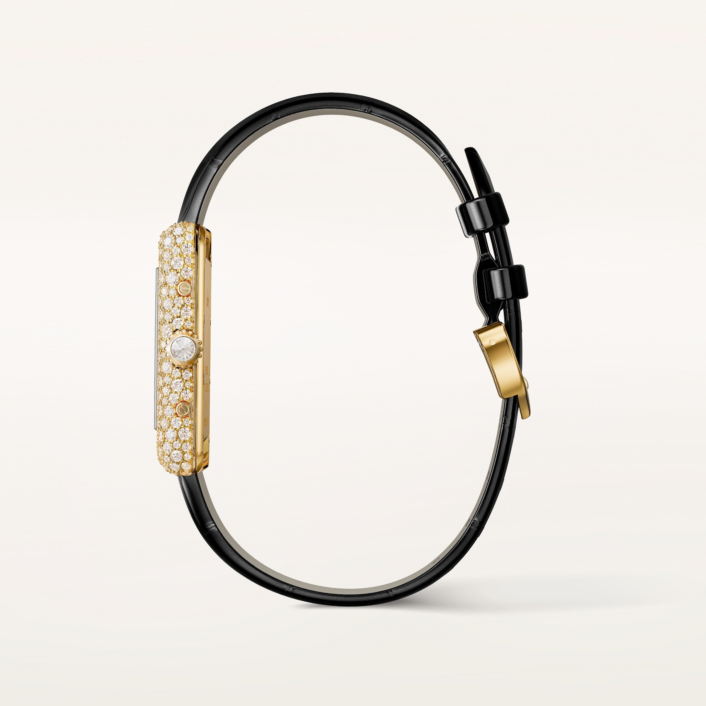 Tank Louis Small Model | 22mm, 18K Yellow Gold, Alligator Leather Strap