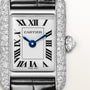Tank Louis | 16.5mm, 18K White Gold Case, Alligator Leather Strap