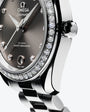 OMEGA Seamaster Aqua Terra 150M 30mm Steel on Steel Diamond Bezel Diamond Markers Grey Dial Watch 