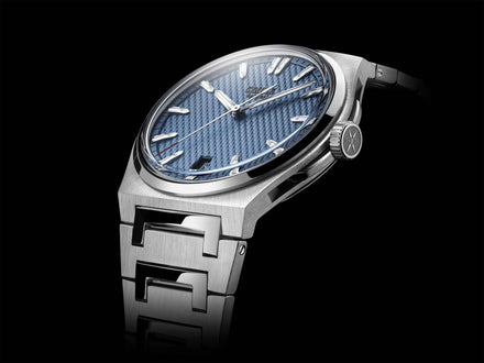 Link to Czapek Antarctique stainless steel watch with glacier blue dial