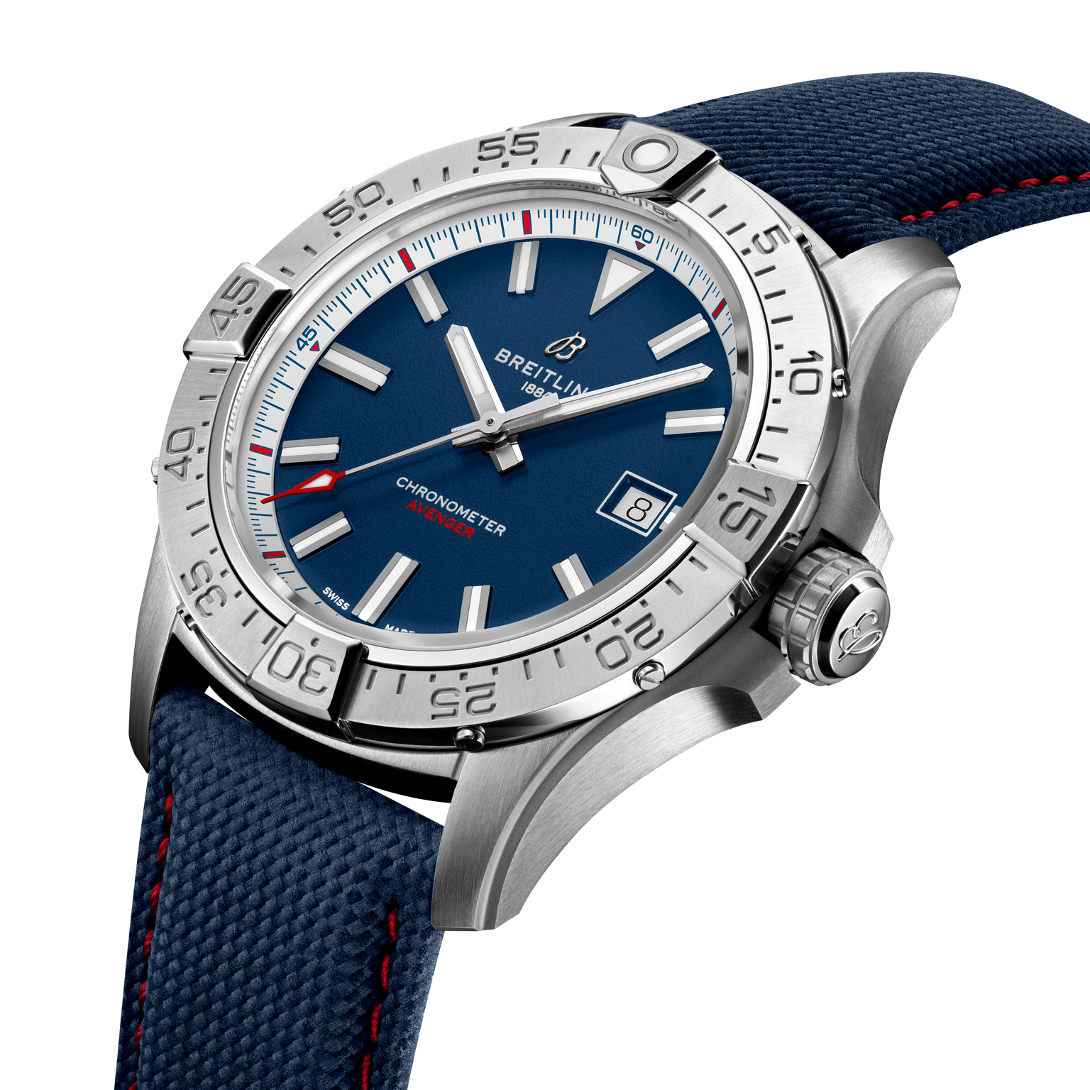 Avenger America 250 Limited Edition Automatic | 42mm, Calfskin Strap, Stainless Steel Case, Men's Watch