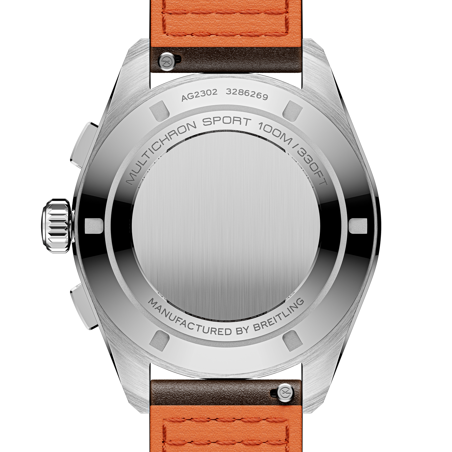Multichron Sport | 41mm, Steel Case, Brown Leather Strap