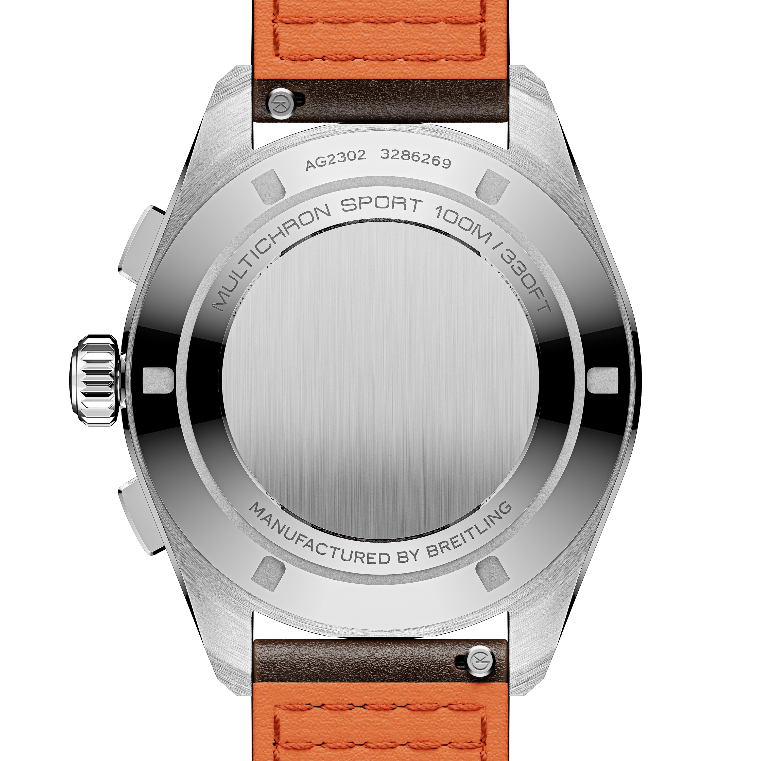 Multichron Sport | 41mm, Steel Case, Brown Leather Strap