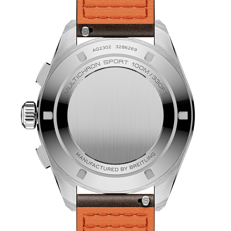 Multichron Sport | 41mm, Steel Case, Brown Leather Strap