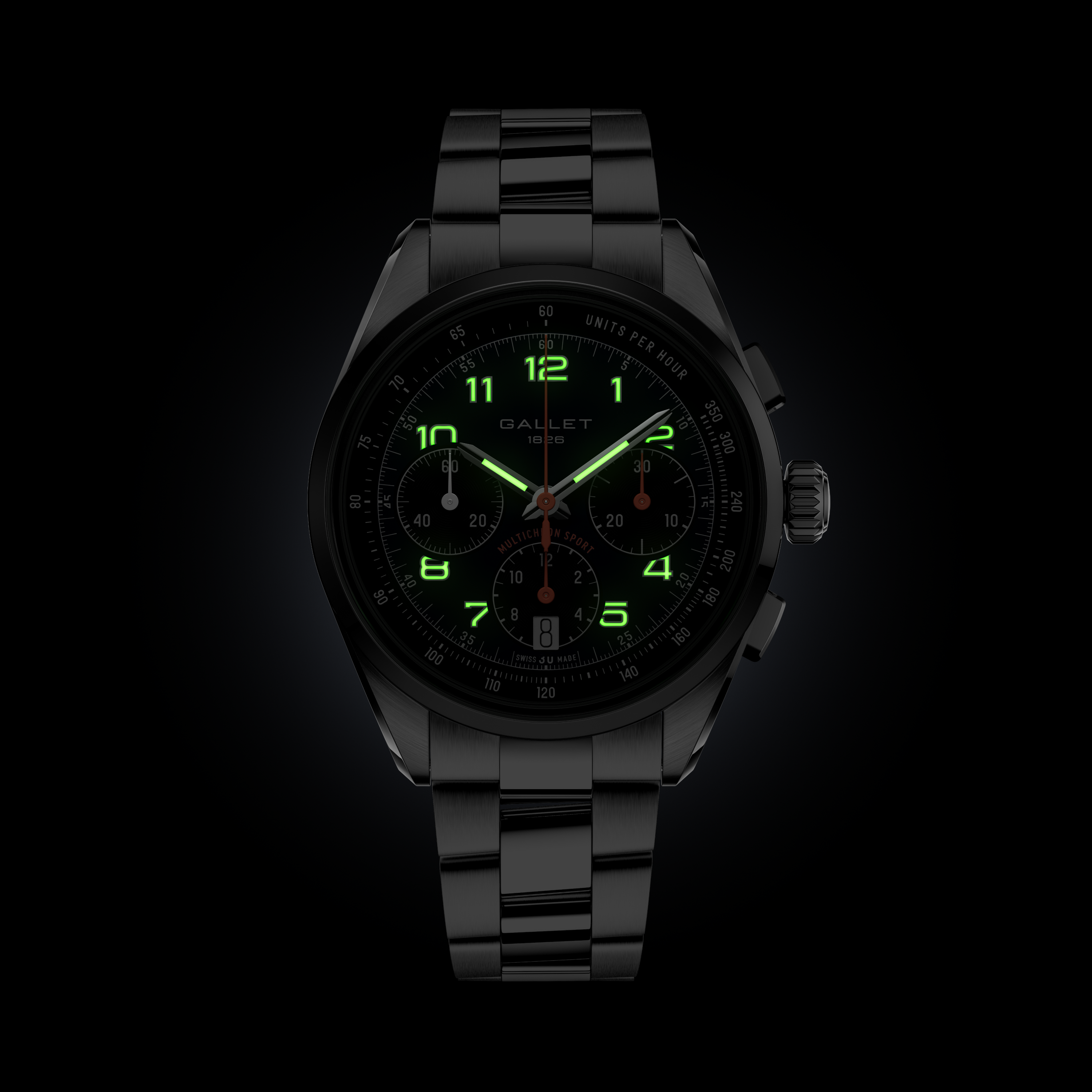 Multichron Sport | 41mm, Steel Case, Steel Strap