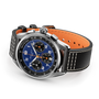Multichron Sport | 41mm, Steel Case, Black Leather Strap