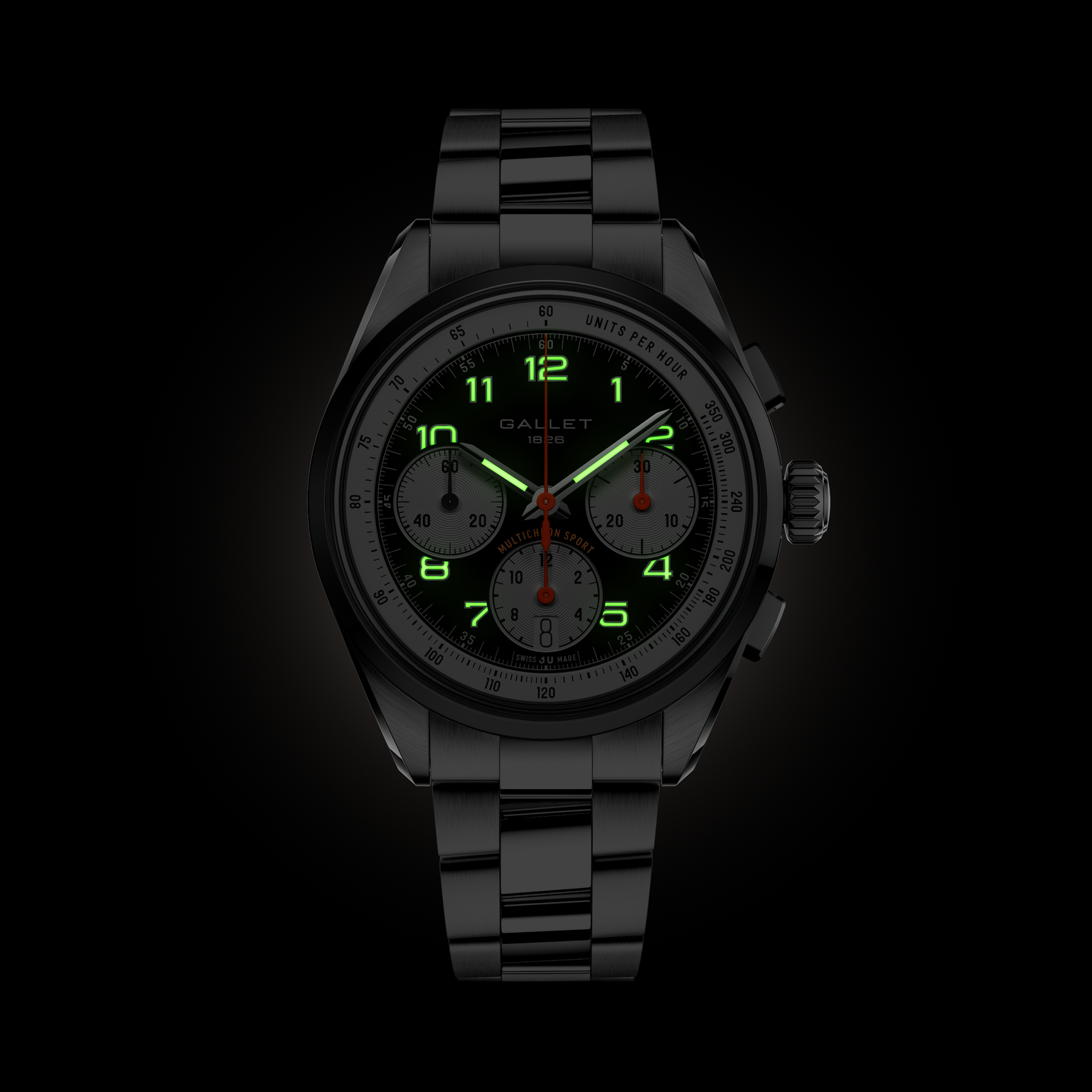Multichron Sport | 41mm, Steel Case, Steel Strap