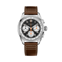 Multichron Sport | 41mm, Steel Case, Brown Leather Strap