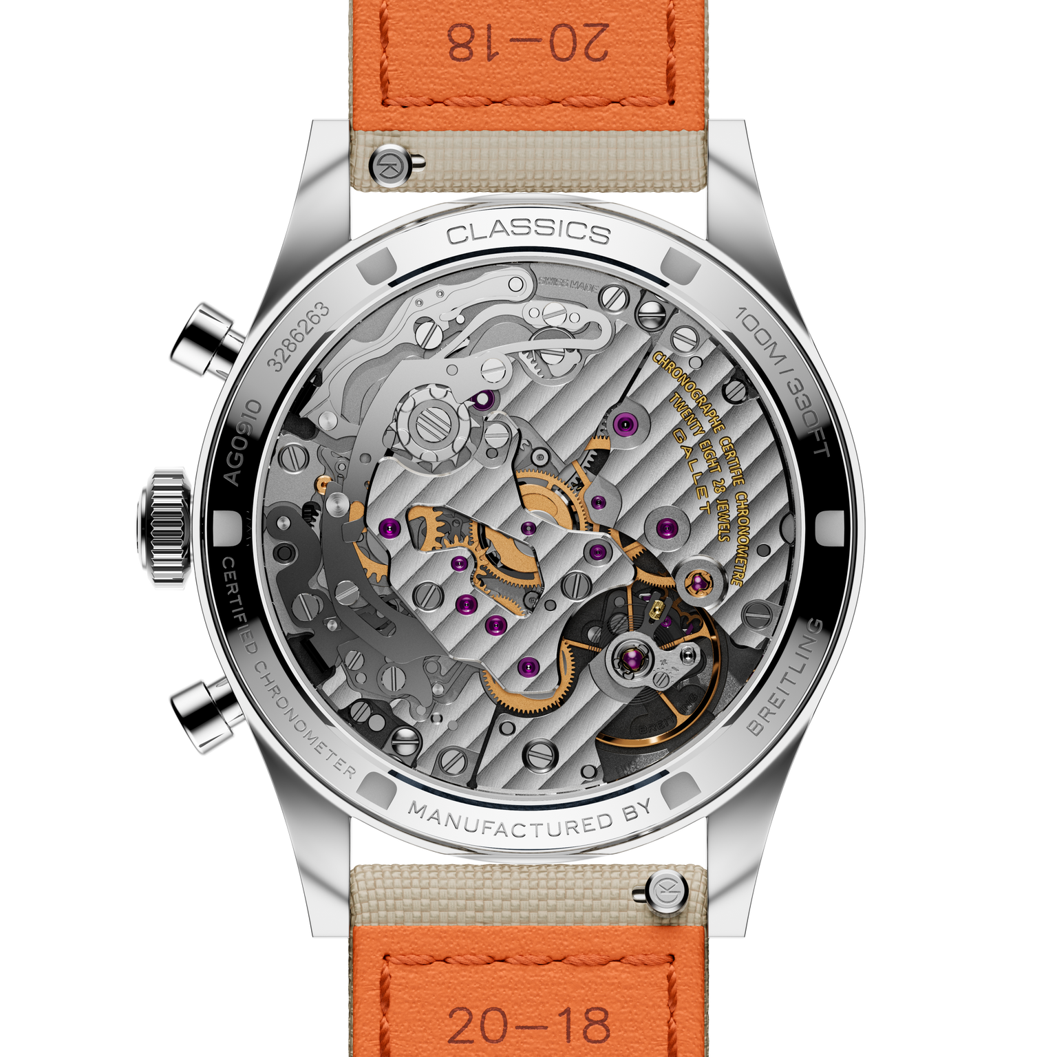 Tribute | 38mm, Steel Case, Beige Fabric Strap