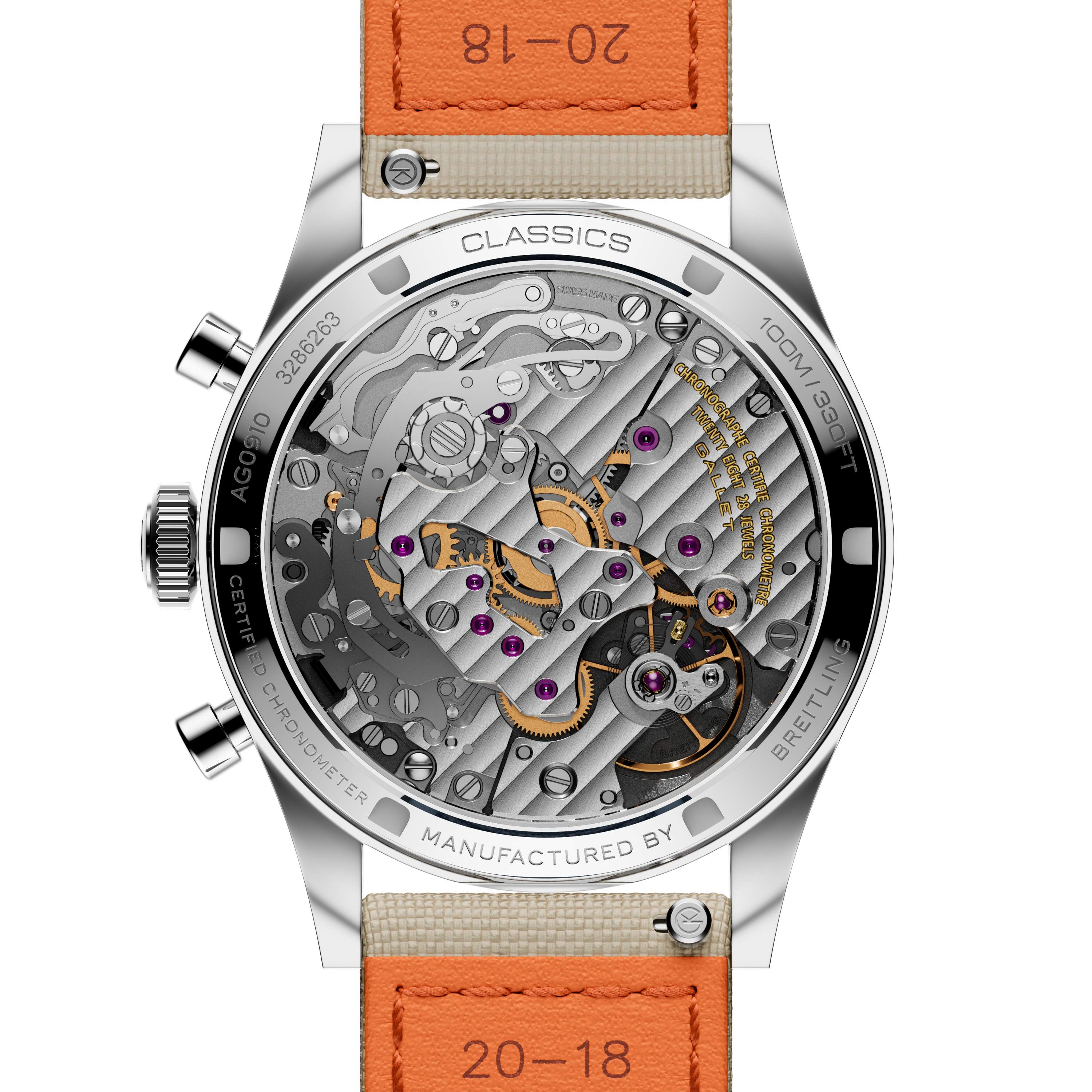 Tribute | 38mm, Steel Case, Beige Fabric Strap