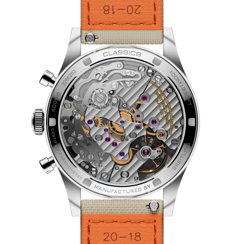 Tribute | 38mm, Steel Case, Beige Fabric Strap