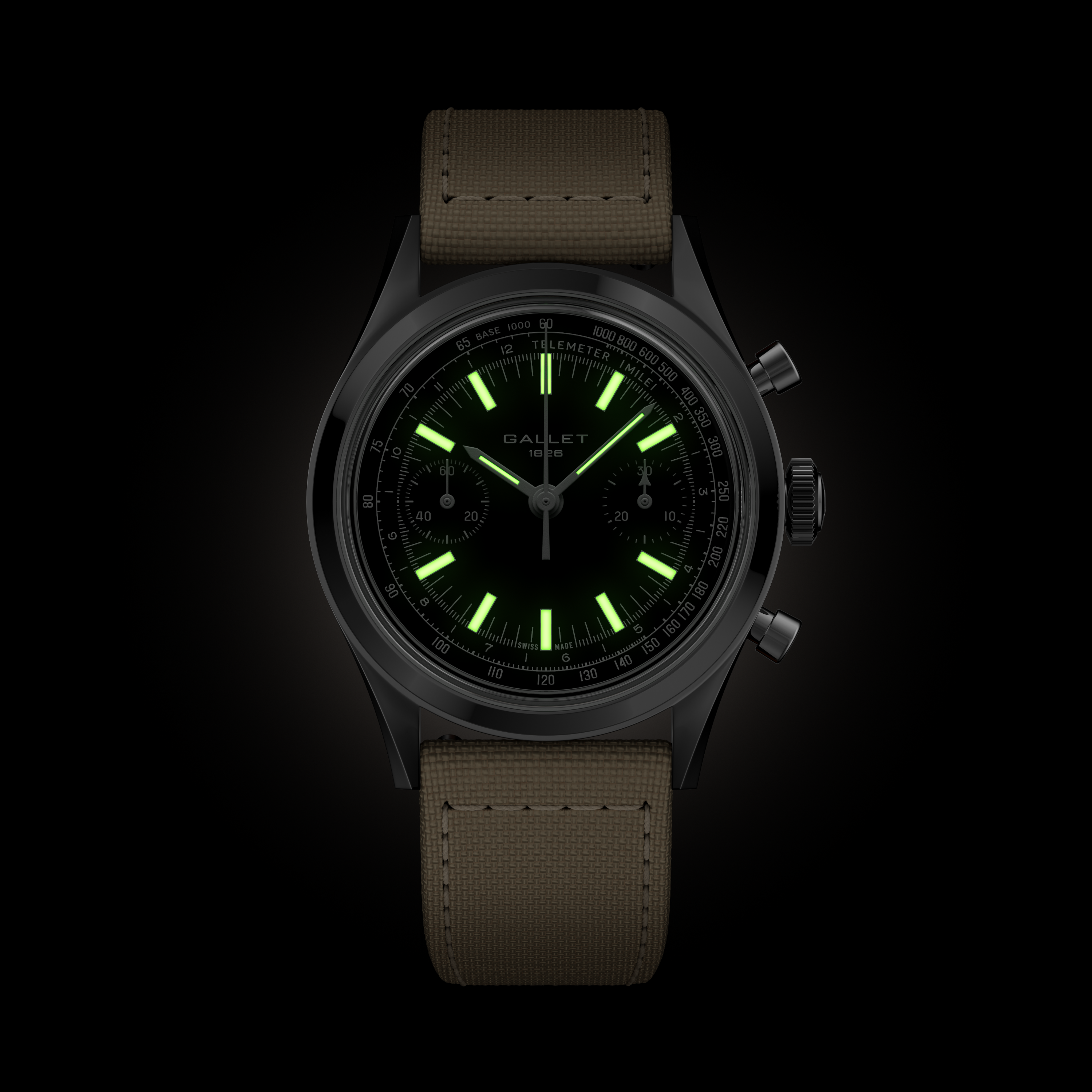 Tribute | 38mm, Steel Case, Beige Fabric Strap