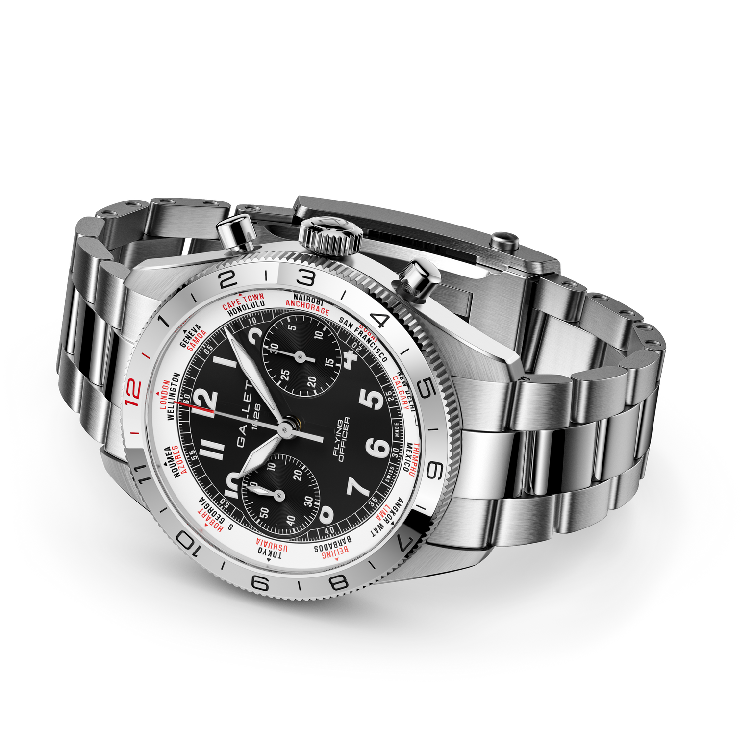 Flying Officer | 40mm, Steel Case, Steel Strap