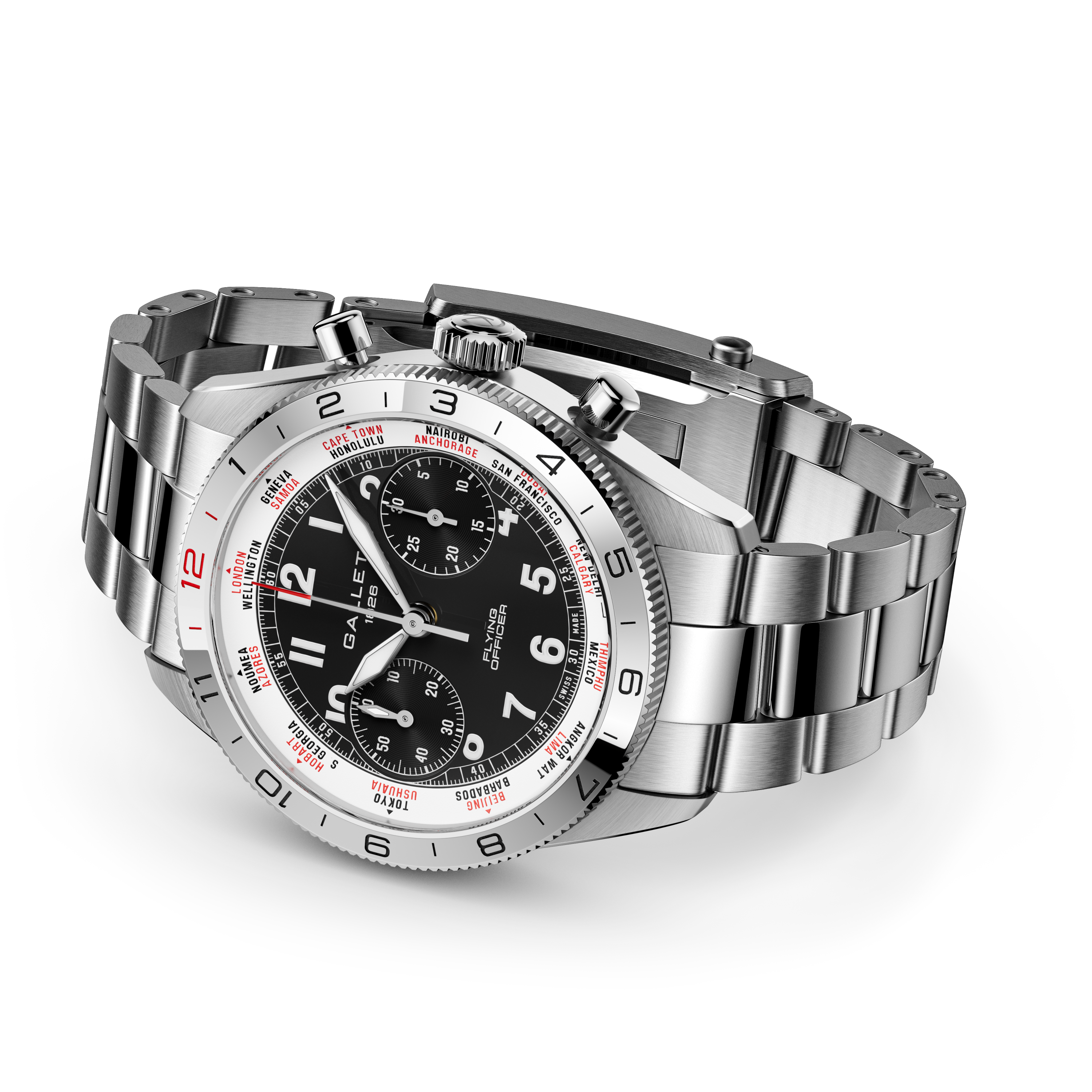 Flying Officer | 40mm, Steel Case, Steel Strap