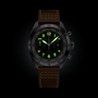 Flying Officer | 40mm, Steel Case, Brown Leather Strap
