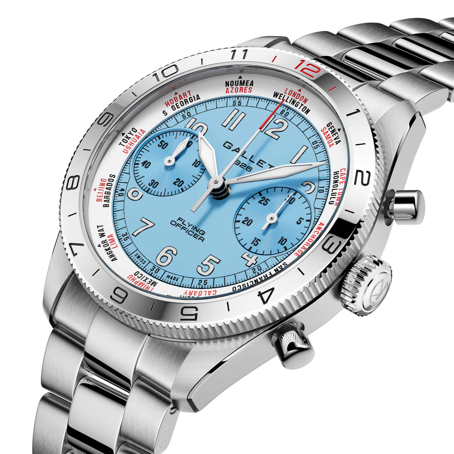 Flying Officer | 40mm, Steel Case, Steel Strap