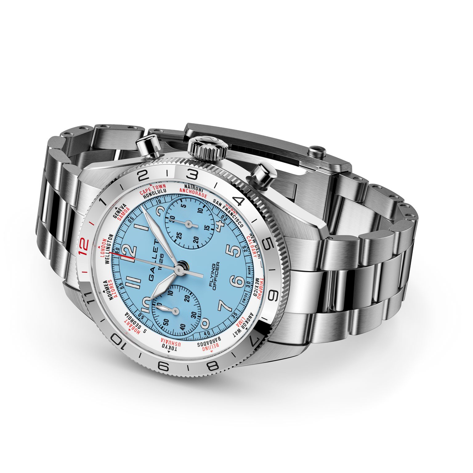 Flying Officer | 40mm, Steel Case, Steel Strap