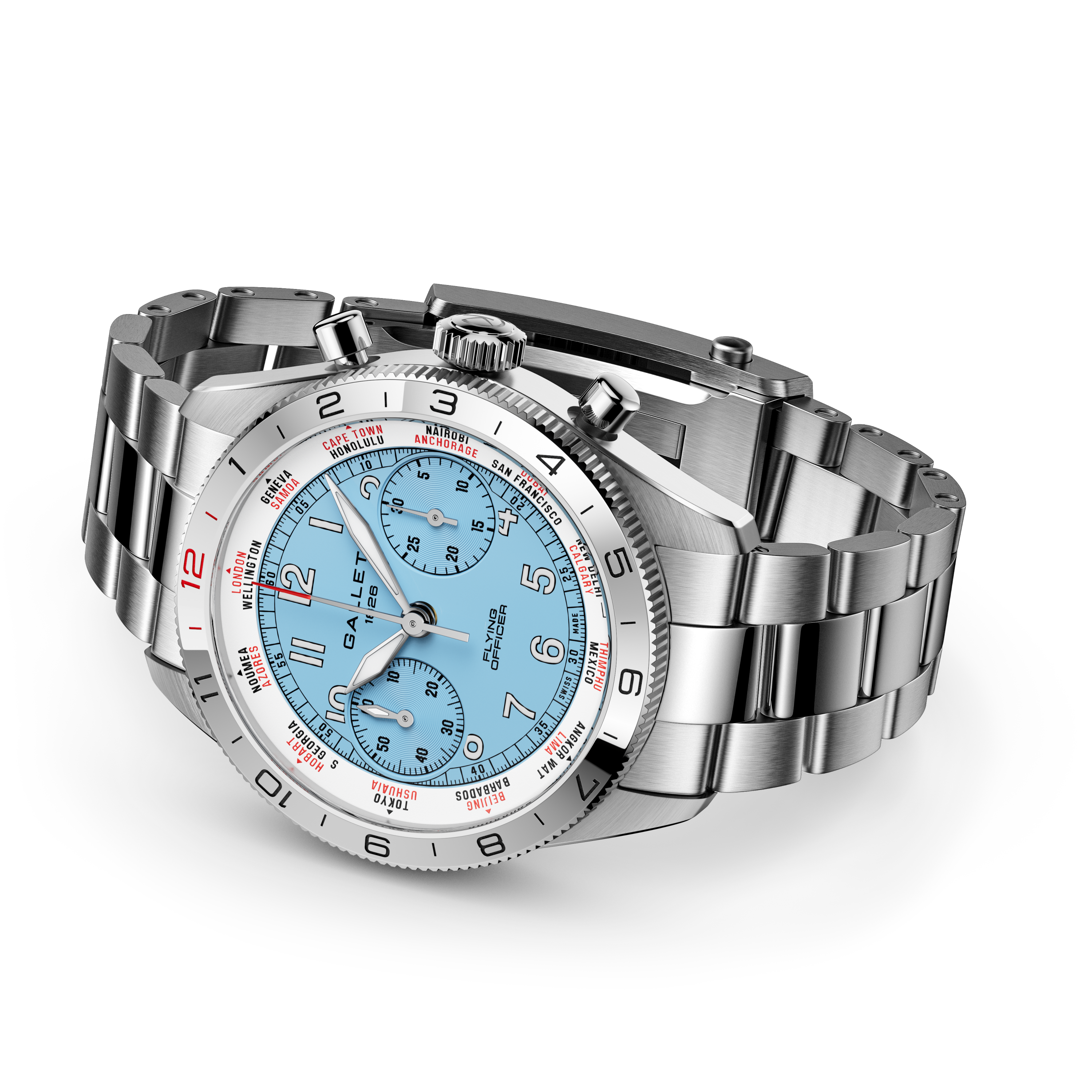 Flying Officer | 40mm, Steel Case, Steel Strap