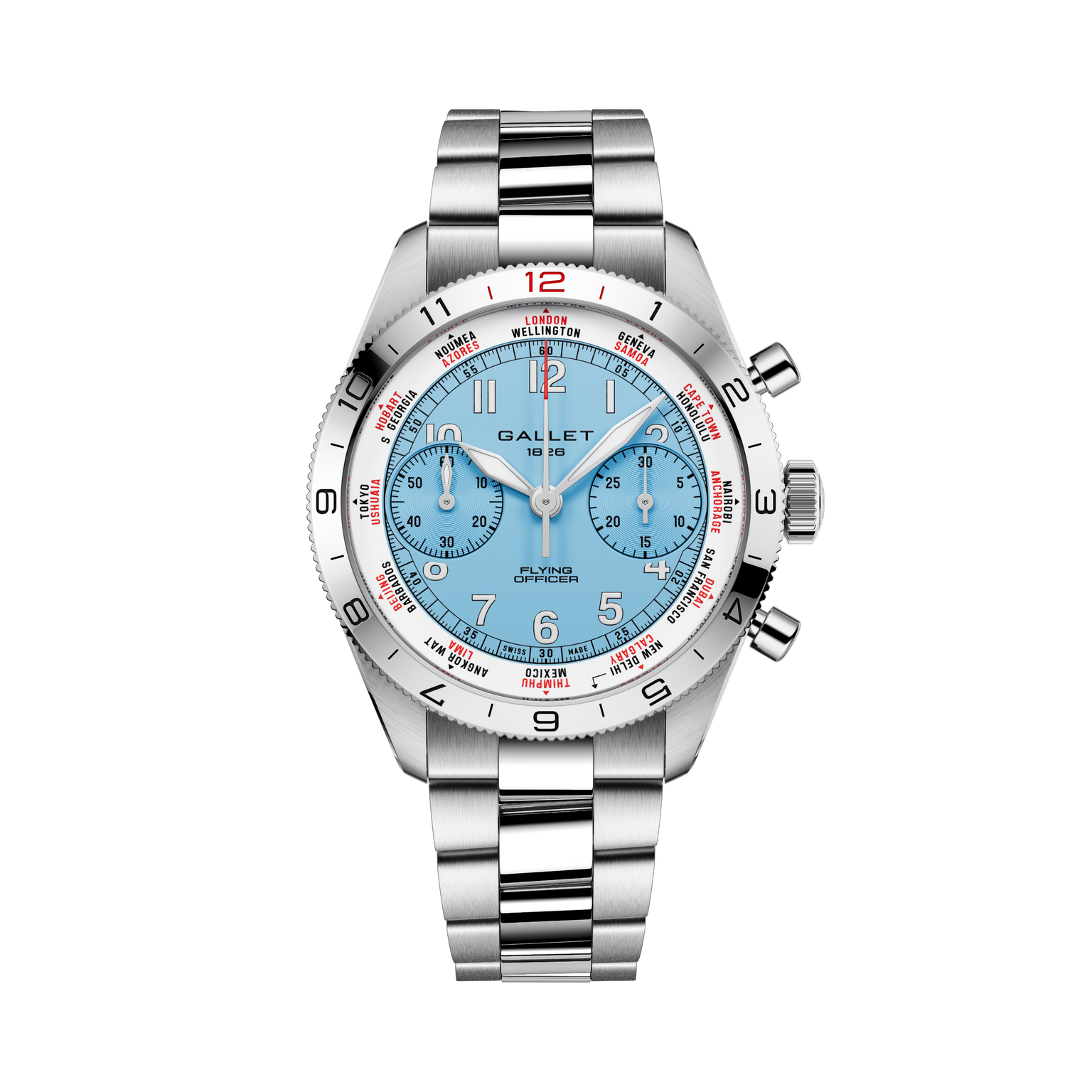 Flying Officer | 40mm, Steel Case, Steel Strap