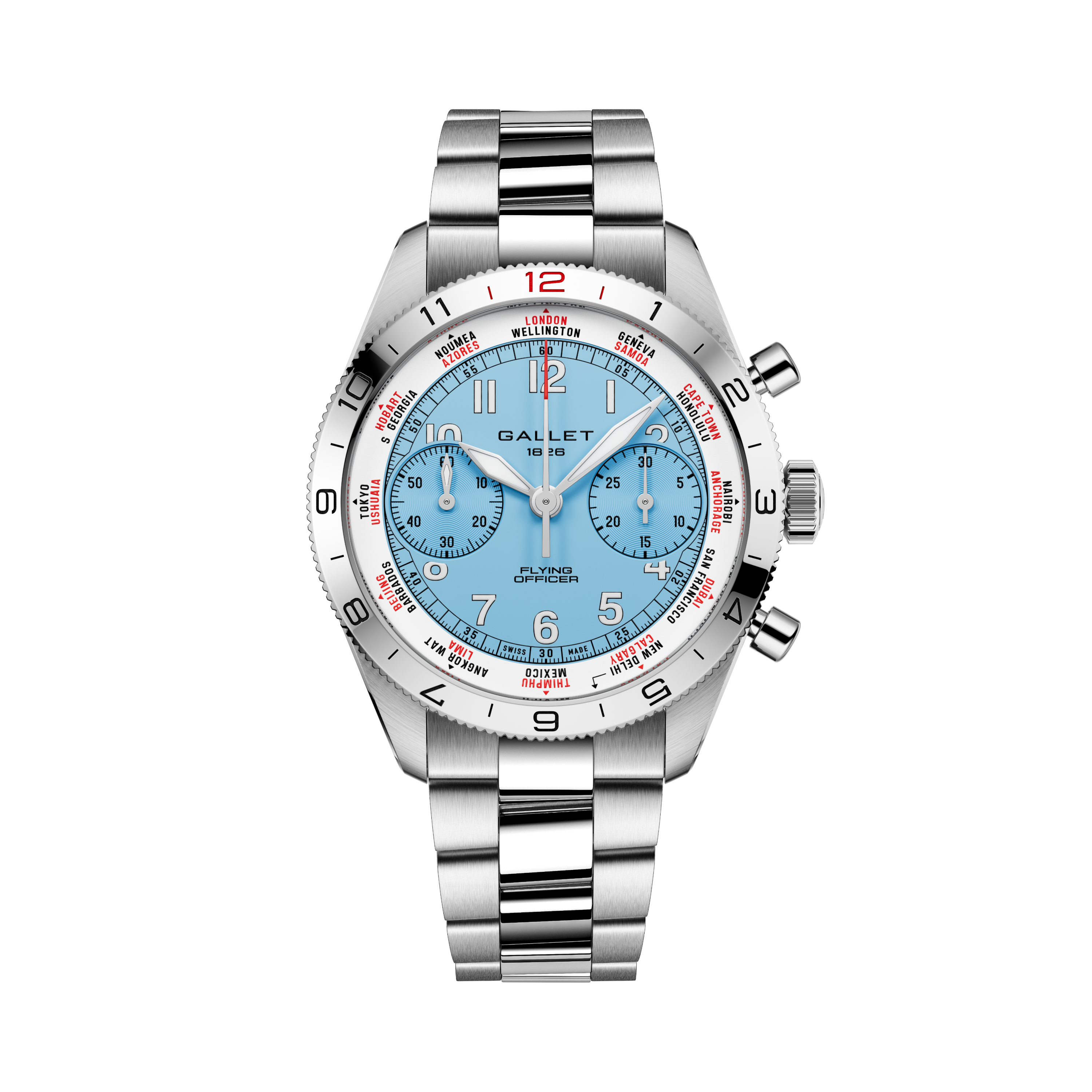 Flying Officer | 40mm, Steel Case, Steel Strap
