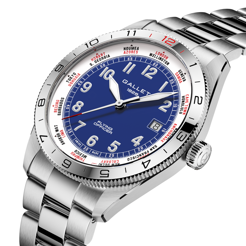 Flying Officer | 40mm, Steel Case, Steel Strap