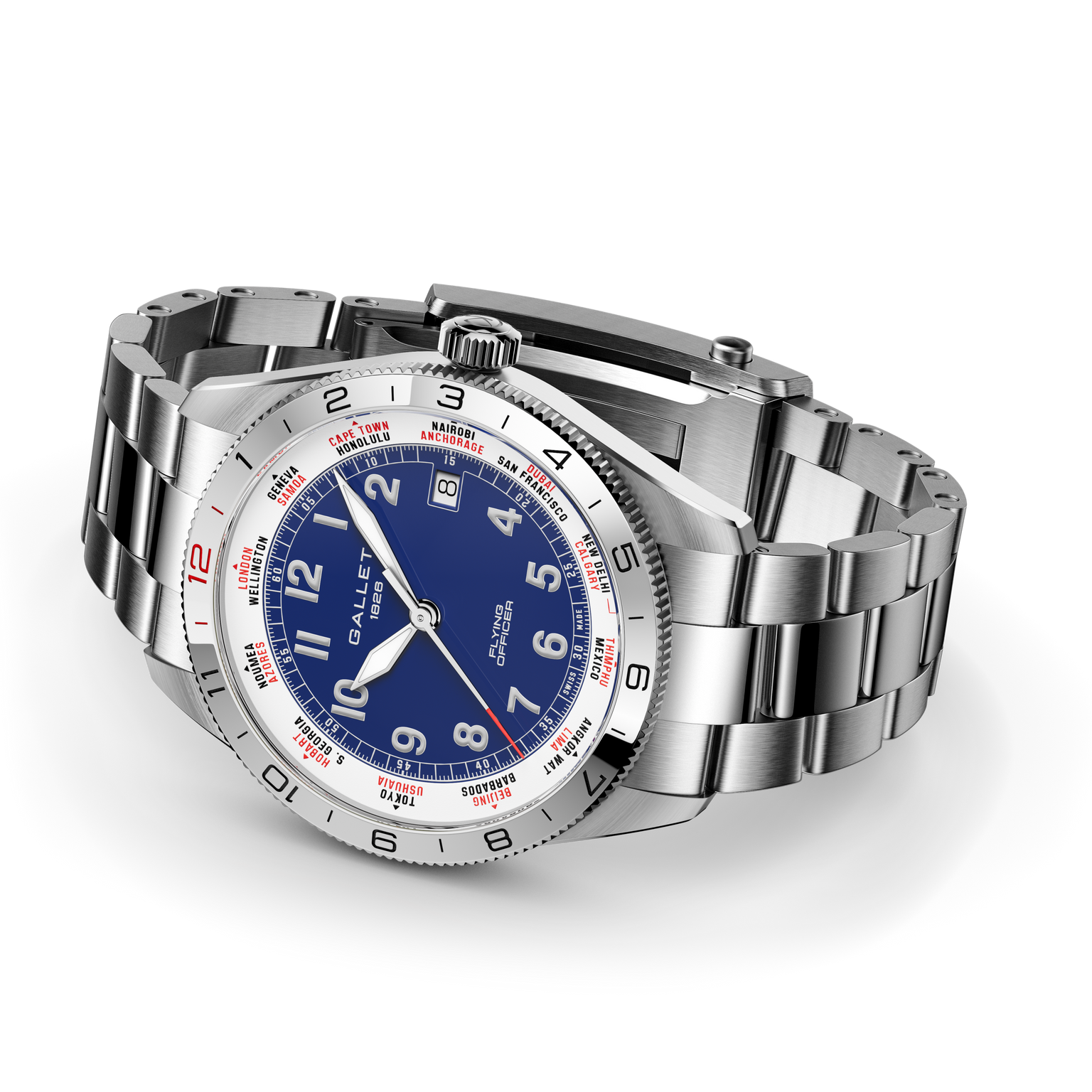 Flying Officer | 40mm, Steel Case, Steel Strap