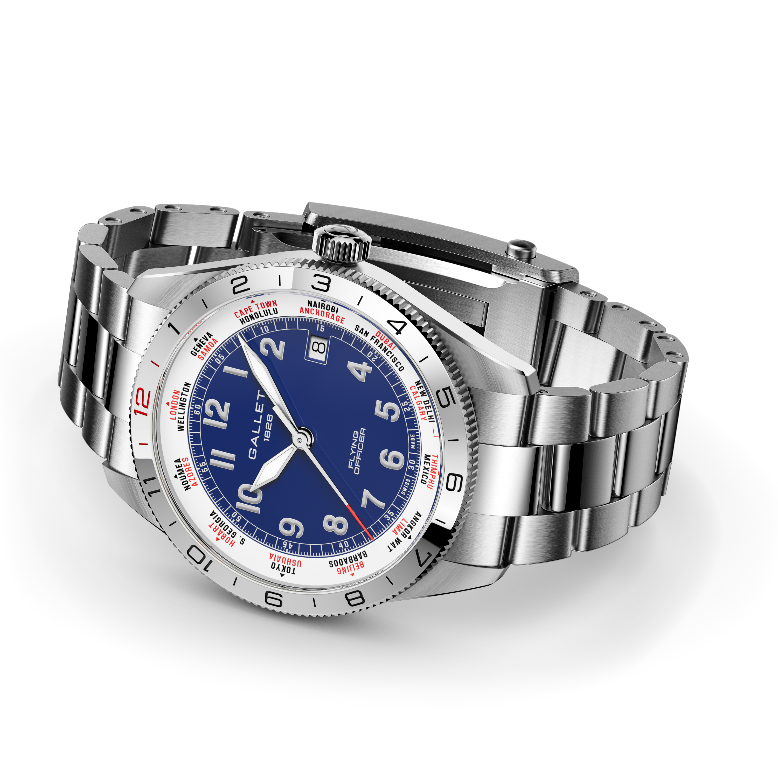 Flying Officer | 40mm, Steel Case, Steel Strap
