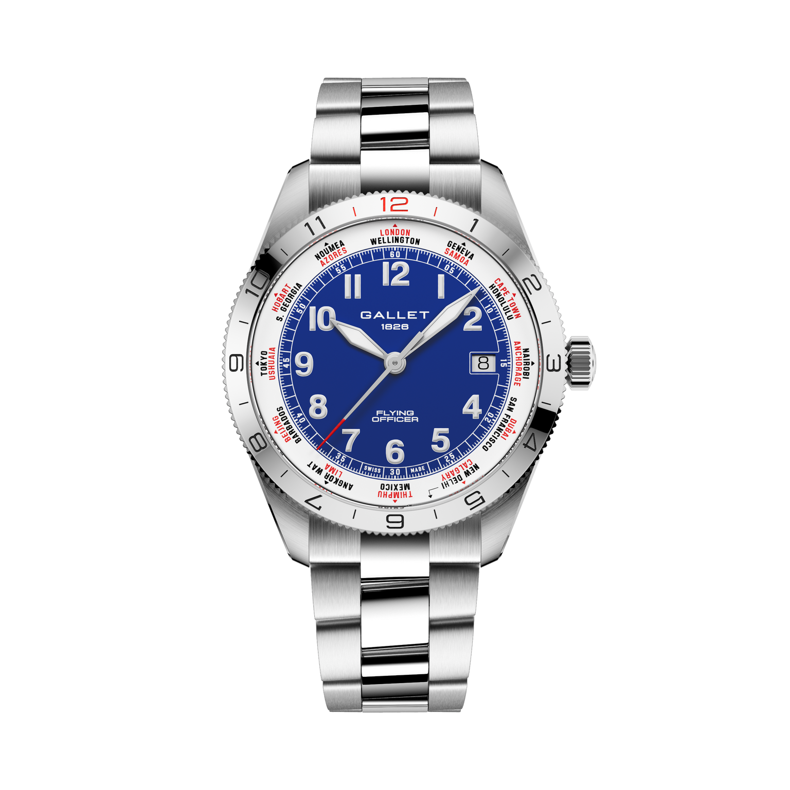 Flying Officer | 40mm, Steel Case, Steel Strap