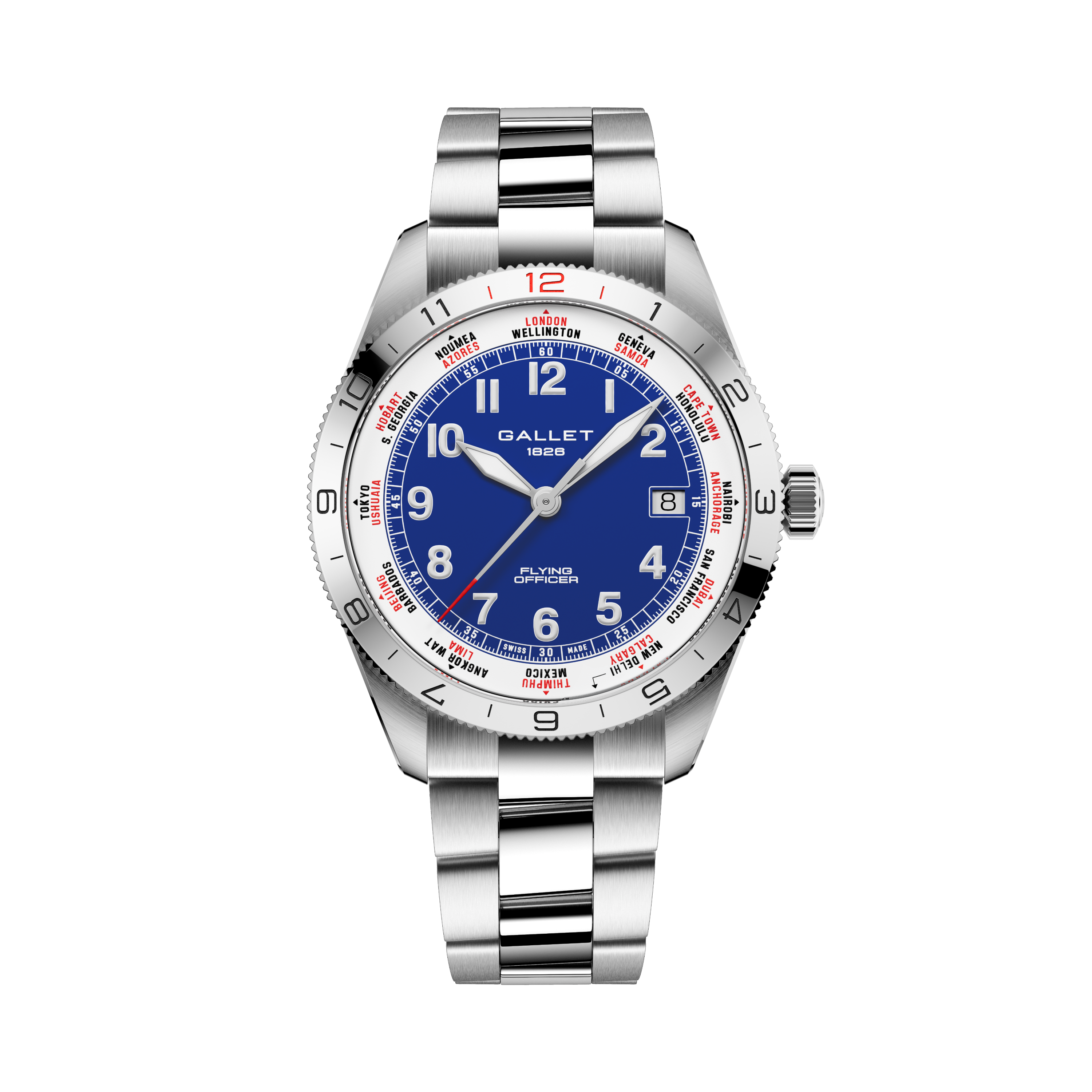 Flying Officer | 40mm, Steel Case, Steel Strap