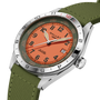 Flying Officer | 40mm, Steel Case, Green Fabric Strap