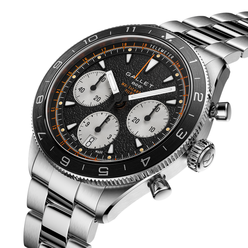 Multichron Pilot | 42mm, Steel Case, Steel Strap