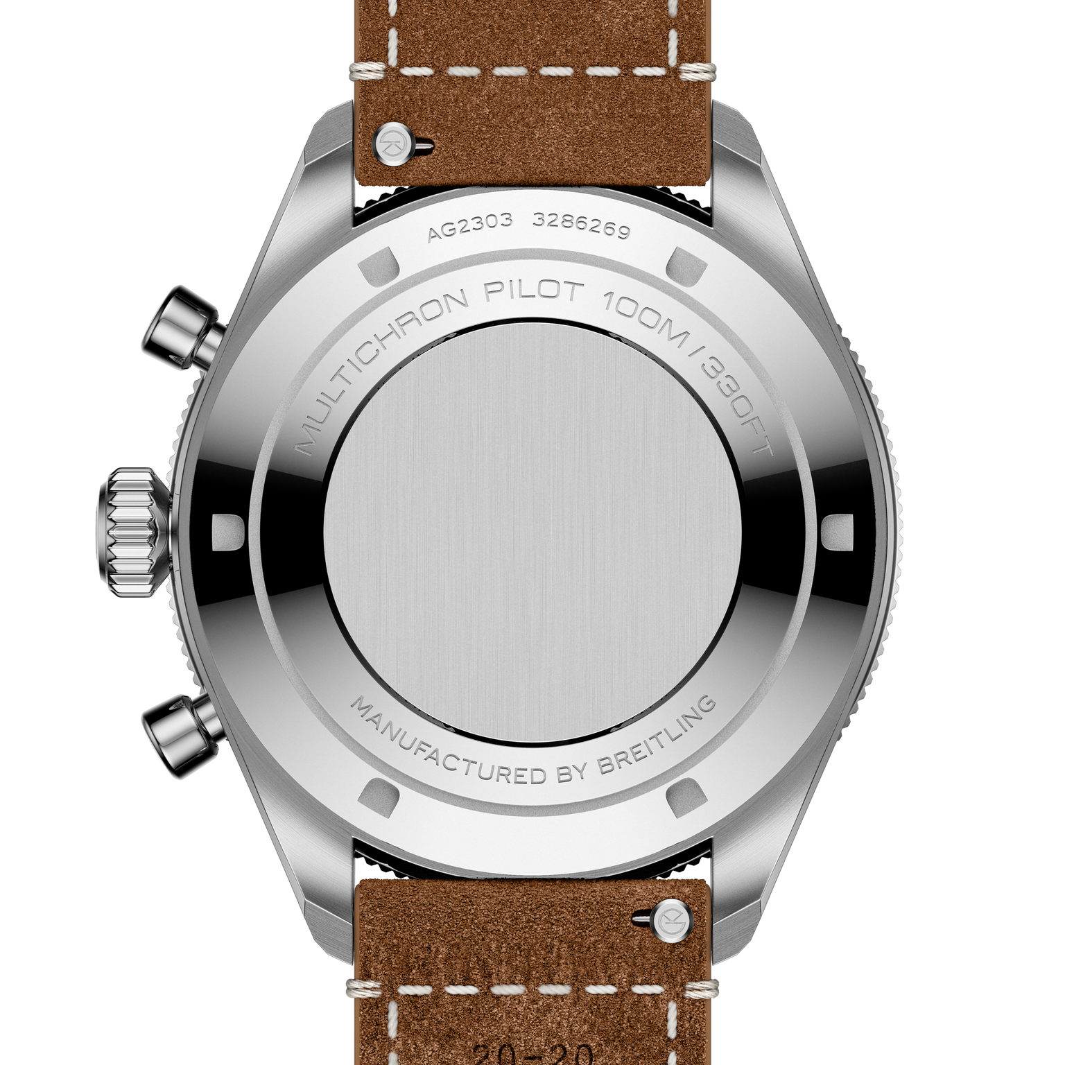 Multichron Pilot | 42mm, Steel Case, Brown Leather Field Strap
