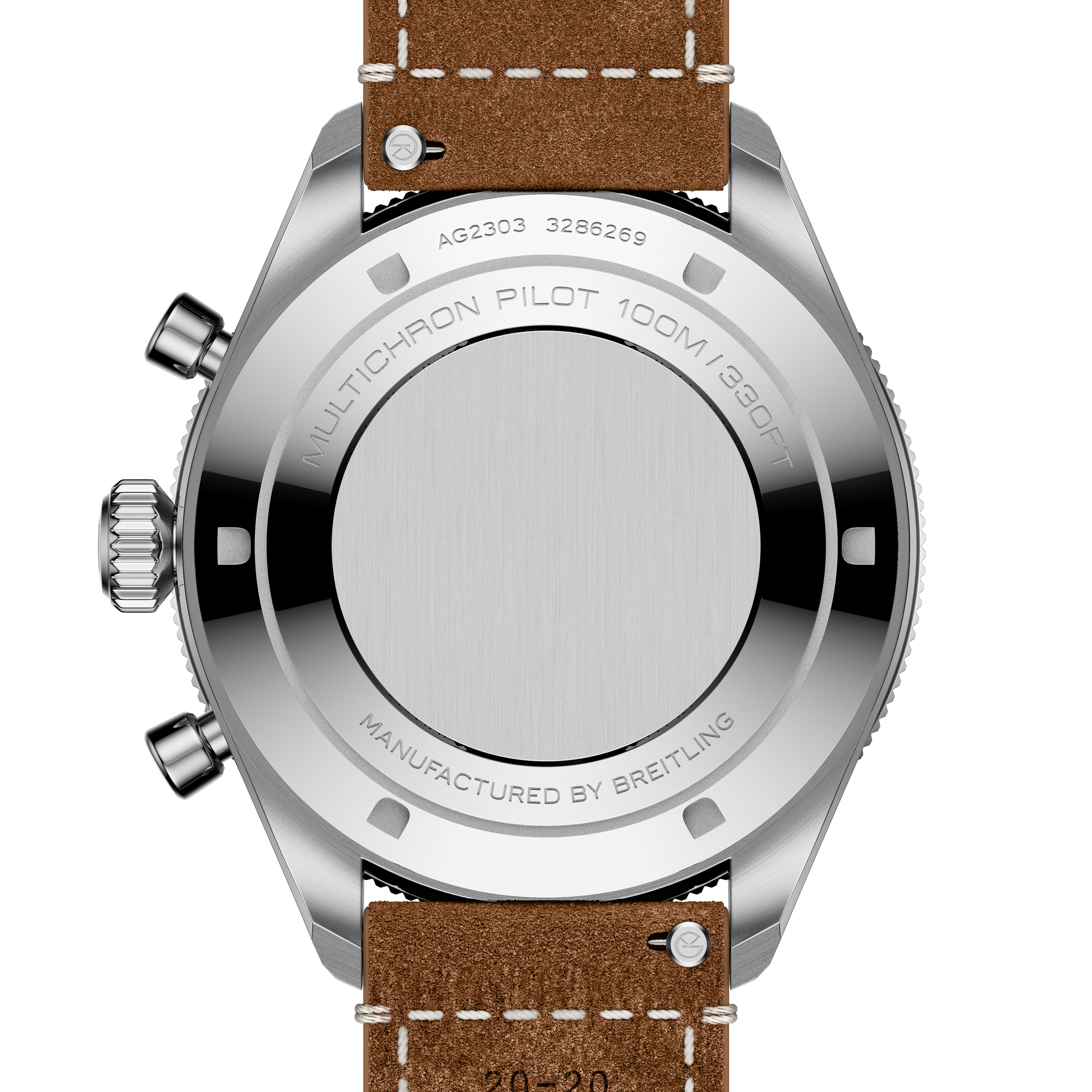 Multichron Pilot | 42mm, Steel Case, Brown Leather Field Strap