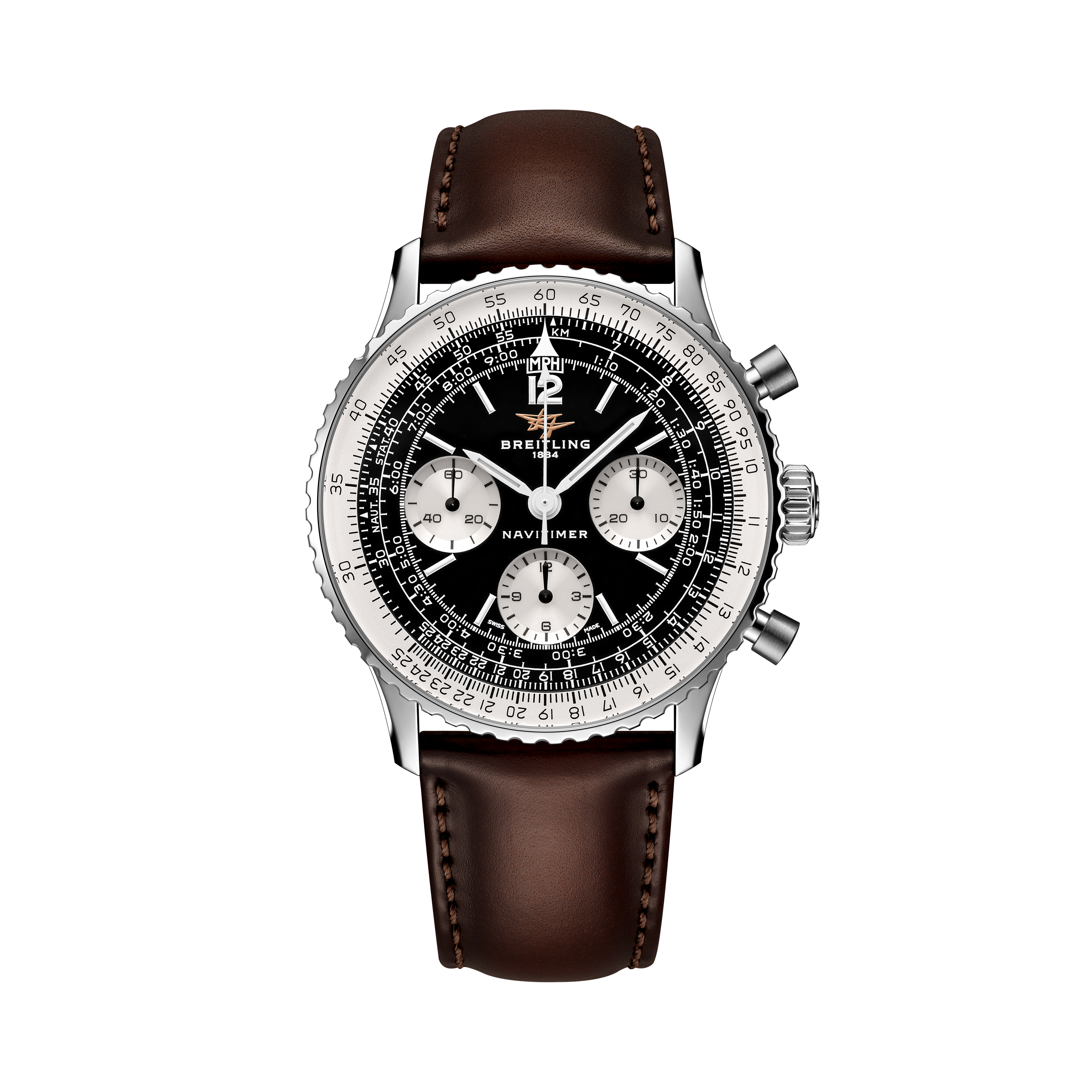 Navitimer B09 Chronograph 41 | 41mm, Brown Leather