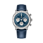 Navitimer B09 Chronograph 41 | Blue Panda Dial, Blue Calfskin Leather Strap