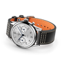Tribute Silverlight | 38mm, Steel Case, Black Leather Strap