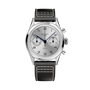 Tribute Silverlight | 38mm, Steel Case, Black Leather Strap