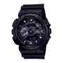 Black G-Shock GA-110 analog-digital watch with resin band and case, featuring dual time display and shock-resistant design.