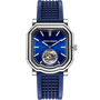 Gerald Charles 9.0 Tourbillon watch with blue dial and blue rubber bracelet