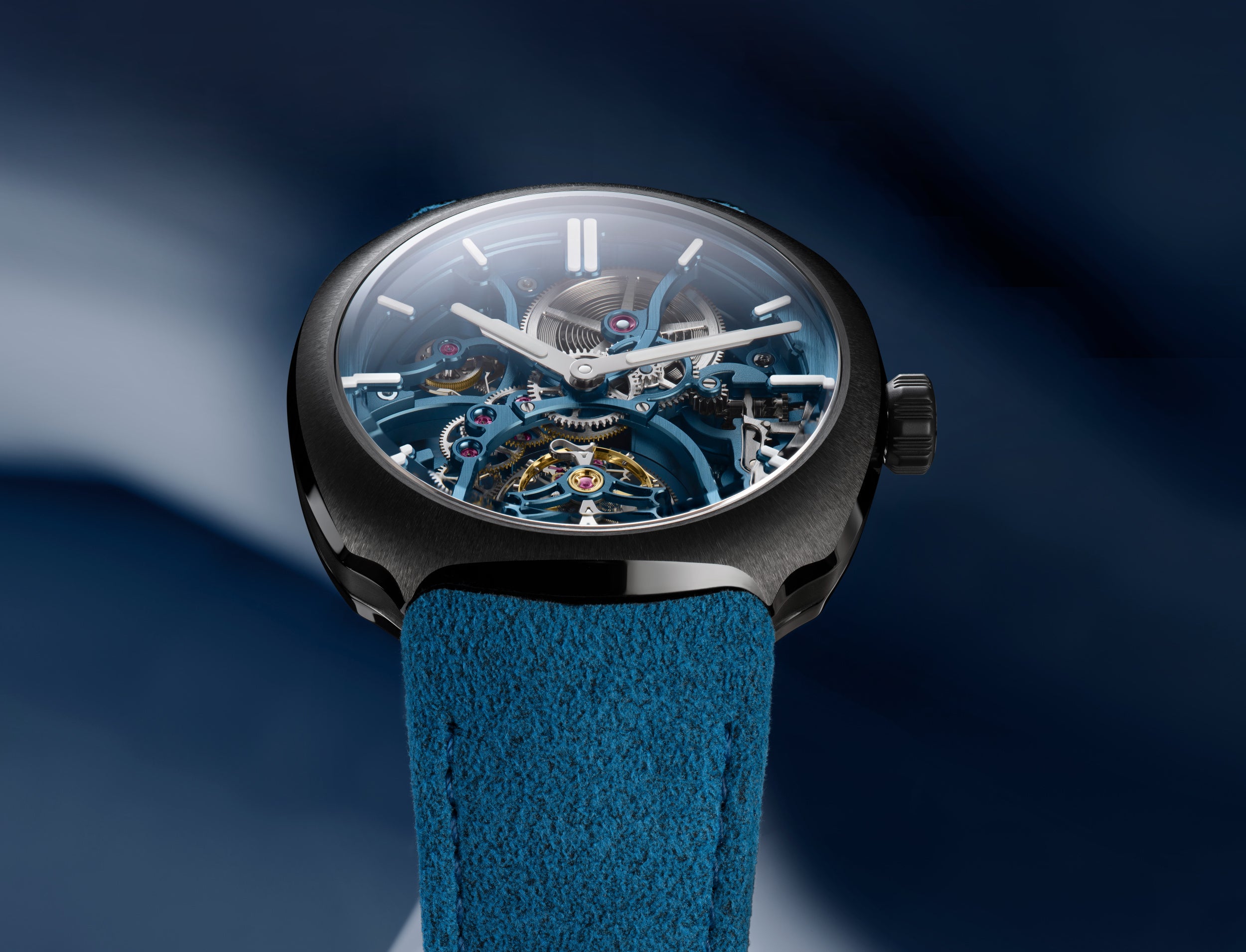 Streamliner Tourbillon Skeleton Ceramic Alpine Limited Edition | 40mm, Ceramic, Men's Watch
