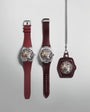 PRX Damian Lillard Special Edition 2026 | Silver Dial, Burgundy Rubber Strap, and Leather Strap