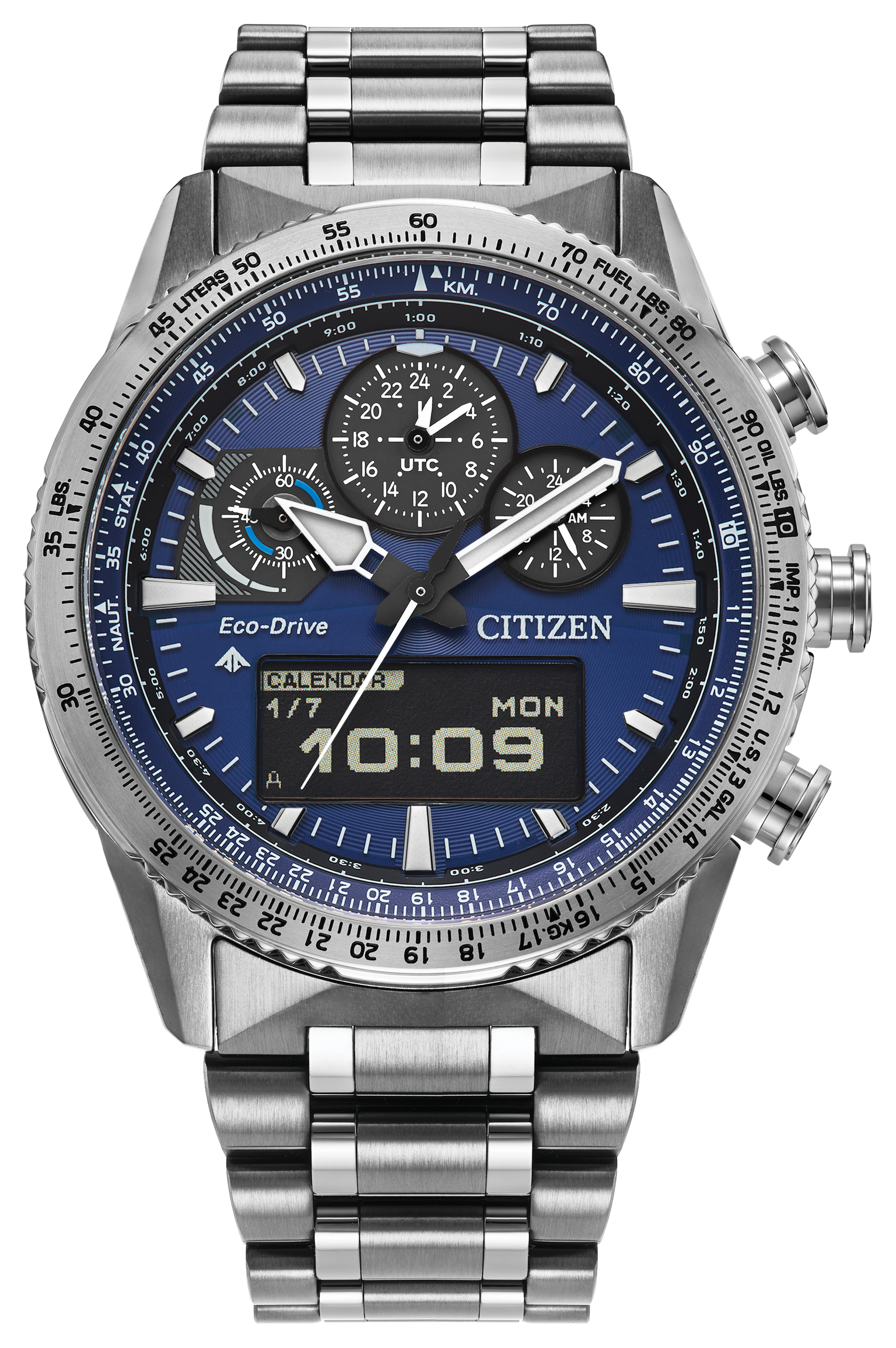 Citizen Skyhawk Steel 43 mm Eco Drive
