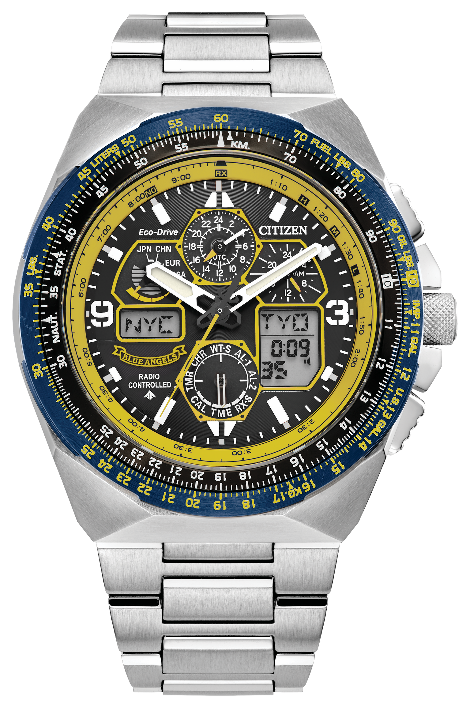 Citizen Skyhawk Steel 46 mm Eco Drive